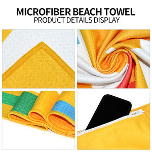 ผ้าเช็ดตัวชายหาดพิมพ์ลายกราฟฟิตีคุณภาพสูง Eastsunshine สำหรับโปรโมชั่น พร้อมสกรีนโลโก้และข้อความตามสั่ง เหมาะสำหรับเป็นของขวัญสำหรับบริษัท - Product Image 4