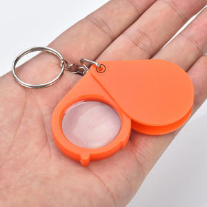 Loupe à 3 poches, lentille en plastique de 30 mm, pendentif porte-clés pliable pour enfants et étudiants, mini loupe haute définition - Product Image 4