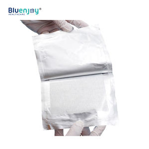 BLUENJOY berpakaian kain kasa parafin medis berperekat otomatis klorheksidin gaun luka steril yang diresapi dengan kapas parafin - Product Image 4