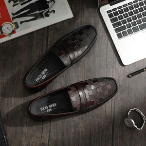 Zapatos Formales de Cuero a Cuadros Hechos a Mano con Nuevo Diseño de Moda 2026 para Hombre, Zapatos de Vestir y Oxford Casuales Personalizados para Negocios - Product Image 5