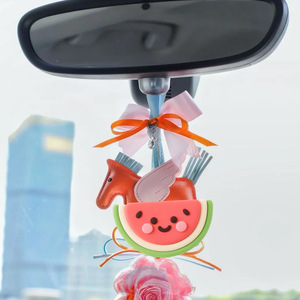 Luxury Leather Horsel Keyring Animal Keychain Bag Charm Pendant Gift Sets for Women Bag Decoration With Gift <b>Box</b> - Product Image 1
