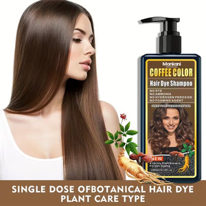 Instant Coffee Brown Hair Dye Shampoo 100% Gray Coverage Magical 15 Minutes Suitable Hair <strong>Coloring</strong> <strong>Conditioner</strong> - Product Image 5