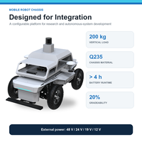 Plateforme robotique ROS tout-en-un avec SLAM 3D, vision IA et RTK pour la recherche universitaire et l'enseignement, charge utile de 80 kg