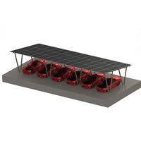 HDG Çelik Dört Kolonlu Güneş Enerjisi Otopark Montaj Sistemi, 590W/15 Adet Panel ve 60m/s Rüzgar Yükü ile Araç Park Çözümü