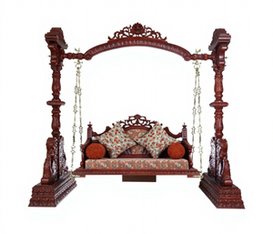 Classic Design Teak Wood <b>Swing</b> for Drawing Room Traditional Indian Jhula Detachable Customised Hand Crafted <b>Swings</b> USA - Product Image 3