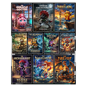 YQ 100 Packs Infinite Archives Anime Invasion A5 Cartes à collectionner Pokémon, Planches d'art Pokémon Fan Art COS Universe, Vente en gros - Product Image 4