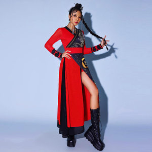Conjunto <span class=keywords><strong>de</strong></span> <span class=keywords><strong>Disfraz</strong></span> <span class=keywords><strong>de</strong></span> Danza Jazz para Mujer, <span class=keywords><strong>de</strong></span> Seda/Algodón <span class=keywords><strong>Chino</strong></span>, para Actuaciones <span class=keywords><strong>de</strong></span> Percusión, Escenario, Reuniones Anuales, Ropa <span class=keywords><strong>de</strong></span> Calle y Club - Product Image 3