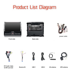 9 英寸安卓汽车音响系统适用于丰田兰德酷路泽 LC76 2007-2025 GPS 触摸屏 CD 播放器无线 CarPlay - Product Image 4