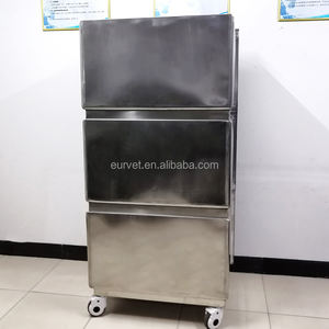 EUR PET Casa de perro pequeña transpirable 6 puertas Jaula de animales veterinarios 3 capas 304 Jaula de gato móvil de acero inoxidable - Product Image 3