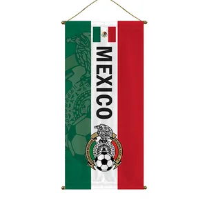 hand held flag pole 2 rings for easily Mexico Belgium Croatia Morocco hang rectangle on the rope flag pole vertically