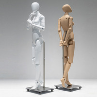 HM03 Nouveaux Mannequins Robots Mannequin de Musée Flexible Femme Homme Mannequins Mobiles pour l'Affichage