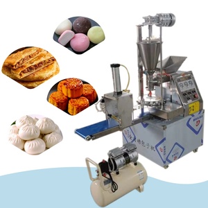 Máquina Automática para Hacer Panecillos Triangulares y <span class=keywords><strong>Momu</strong></span> con Motor, Acero Inoxidable de Grado Alimenticio, Capacidad de 500-3000 Piezas/Hora - Product Image 1