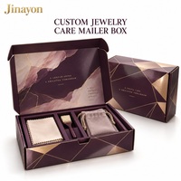 Boîte d'expédition personnalisée écologique brillante pour bijoux et montres avec insert en éponge et trois compartiments pour la vente en ligne