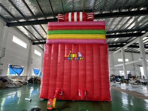 Uso comercial China inflable tobogán seco Castillo <span class=keywords><strong>atracciones</strong></span> <span class=keywords><strong>para</strong></span> niños toboganes inflable rosa caramelo tobogán - Product Image 3