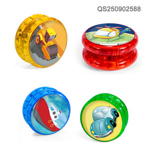 QS gros enfants coloré océan Animal thème boule lumineuse jouets en plastique 4 couleurs Multi Style <span class=keywords><strong>Flash</strong></span> Mini <span class=keywords><strong>Yoyo</strong></span>-ball ensemble jouets - Product Image 3