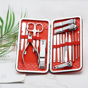 Kit professionnel de coupe-ongles en acier inoxydable 7 en 1, ensemble de <span class=keywords><strong>manucure</strong></span> et de <span class=keywords><strong>pédicure</strong></span>, 18 pièces, portable et durable - Product Image 2