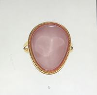 Cincin Berbentuk Bunga Warna-Warni yang Lucu dengan Setting Cakar, Perhiasan Fashion Manis untuk Wanita, Baja Anti Karat Premium Warna Es Krim, Trendi