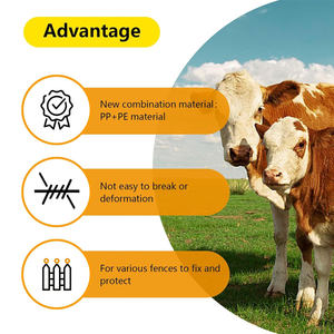 PP Material Black Plastic <b>Electric</b> <b>Fence</b> Ring Insulator for Wood Post - Product Image 3