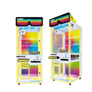 Nouvelles machines à griffes personnalisées en usine, entièrement transparentes, jeu d'arcade attrape-prix en métal, divertissement commercial à pièces porte-bonheur - Product Image 3