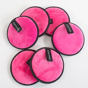 Nieuwe Stijl Make-Up Verwijderaar Spons Wasbaar Gezichtsreinigingskussen Huidvriendelijke Microfiber Wegwerp Katoenen Make-Up Remover Pads