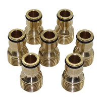 Raccords rapides en cuivre à filetage mâle 1/2 pouce pour lavage de voitures, tuyaux d'arrosage domestique et irrigation de jardin