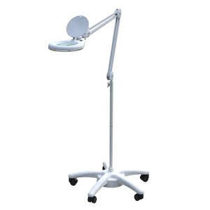 Professional LED Magnifying Floor Lamp with Rolling <b>Stand</b> Light for Estheticians Salon Facial Tattoo - Product Image 1