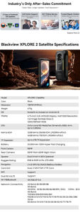 Téléphone mobile robuste Blackview Satellite 5G Android 15 Écran Amoled Vision nocturne 20000mAh 12+256GB Téléphone Xplore 2 Satellite - Product Image 6