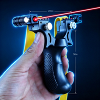 Slingshot de haute qualité, portable, pour tir en plein air, en ABS, avec bande élastique, visée laser, slingshots et accessoires de haute précision