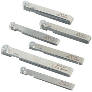 Calibrador de espesores combinado de latón de 75-300 mm para bricolaje, métrico y en pulgadas, de 0.01-1 mm, para inspección de holguras en rieles - Product Image 3