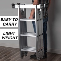 Escalera de Plataforma de Aluminio Estándar DX-404 EN131, Escada/Kinder Surprise/escalera de Goma para Exteriores DEXIN, Soporte de Aluminio Europeo