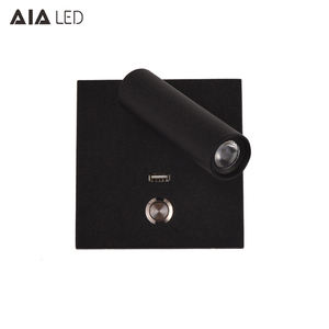 Lampe murale USB Tête <span class=keywords><strong>de</strong></span> <span class=keywords><strong>lit</strong></span> Lampe murale <span class=keywords><strong>de</strong></span> chevet Lampe murale <span class=keywords><strong>de</strong></span> lecture flexible <span class=keywords><strong>Bouton</strong></span> interrupteur Support Lumière pour hôtel Villa - Product Image 3