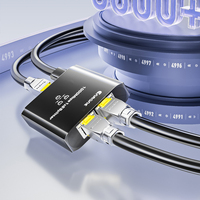 FTP 사용자를 위한 USB 전원 케이블을 갖춘 3 포트 LAN 분배기를 갖춘 1000Mbps 고속 네트워크 분배기-1 ~ 2 1 ~ 3