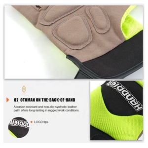 Guantes Rojos Personalizados de Seguridad para Motociclismo, Protección de Medio Dedo, Anti-Impacto, para Exteriores, con Palma de TPR Antideslizante y Resistente al Desgaste - Product Image 6