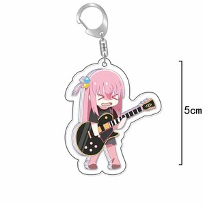 <span class=keywords><strong>Bocchi</strong></span> il Rock Anime trasparente acrilico portachiavi doppio lato stampa carino cartone animato ragazza ciondolo - Product Image 2