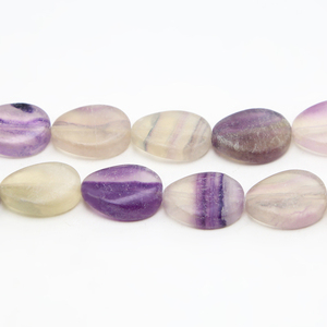 Mode Perles De <span class=keywords><strong>Fluorite</strong></span> 13x18mm <span class=keywords><strong>Violet</strong></span> Larme BRICOLAGE Fabrication De Bijoux En Vrac Perles - Product Image 3