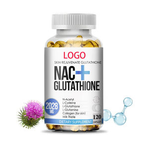 OEM Private Natuurlijke Ingrediënten NAC+ Glutathion Zachte Capsules 100% Zuivere Dubbele Antioxidanten Blend Supercharge Immuniteitssysteem - Product Image 1