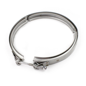 Collier de serrage V-Band en acier inoxydable sur mesure, grande taille, 10 pouces, 12 pouces, 16 pouces, pour collecteurs d'échappement turbo, colliers de serrage V-Band, fabrication - Product Image 5