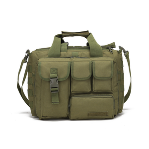 Heavy Duty <strong>Water</strong> Resistant Messenger Bag with MOLLE System &amp; Multi-pocket Design, Travel Work Computer Bag - Product Image 5