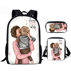 Torna a Scuola Super-Mamma Sacchetti di Scuola per le Ragazze Dei Bambini 3 pz/set Harajuku Studenti Kawaii Borse Libro Mochila Escolar - Product Image 2