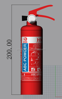 Ballon Extincteur Gonflable en Promotion pour Publicité, Revêtement PVC/PU, 4mH, Ventilateur Intégré