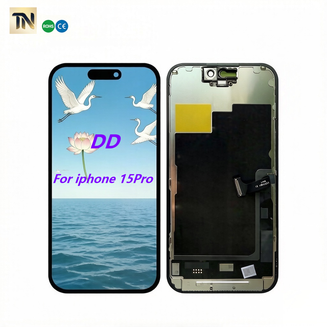 High Quality 120Hz Soft OLED/LCD Digital Touch Screen for 15 Pro Display Assembly Replacement Wholesale 1 Year Warranty OEM