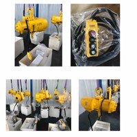 Palans électriques à chaîne CE ISO 1T 2T avec télécommande, chariot monorail M4, classe de travail, double tension, construction en acier