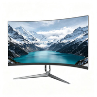 Moniteur d'ordinateur incurvé 24 pouces, résolution 1920*1080, MVA 180Hz 3ms, moniteur gamer noir sans cadre