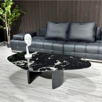 Plateau de table basse de luxe en marbre naturel irrégulier, sur mesure, pour projets de villas et hôtels, vente en gros, OEM