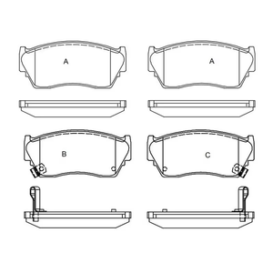 Remblokken Voor Mazda Oe D510 Gdb1012 <span class=keywords><strong>D1133</strong></span> AN-327WK 41060-50y90 - Product Image 1