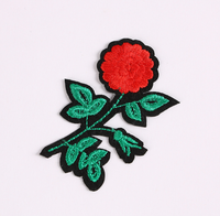Patch brodé 3D de haute qualité avec motifs thermocollants, fleurs pour vêtements et drapeaux, badges brodés avec logo personnalisé