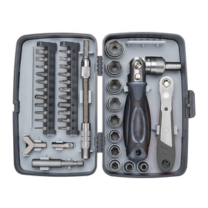 ชุดไขควงอเนกประสงค์ 38 in 1 พร้อมประแจบล็อก สำหรับซ่อมแซมและบำรุงรักษาบ้าน ชุดเครื่องมือหมุนได้ 180 องศา - Product Image 1