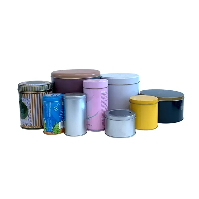 Caja de lata de metal con impresión personalizada de buena calidad, grado alimenticio para té, dulces, galletas, embalaje de alimentos