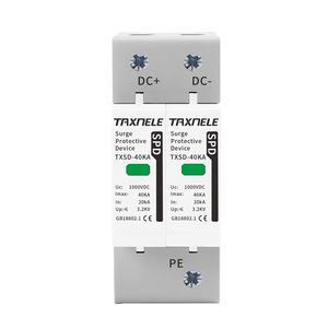 डीसी एसपीडी वृद्धि रक्षक सुरक्षात्मक उपकरण 600V 800V 1000V 2P 20KA 40KA VoltageProtector सौर पीवी फोटोवोल्टिक बिजली बन्दी - Product Image 1