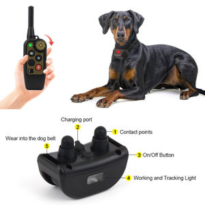 <span class=keywords><strong>Collar</strong></span> de entrenamiento para perros, <span class=keywords><strong>collar</strong></span>ín de entrenamiento para mascotas, resistente al agua, con Control remoto eléctrico - Product Image 4